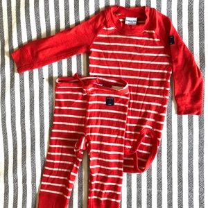 Polarn O. Pyret Merino Wool Bodysuit and Pants
